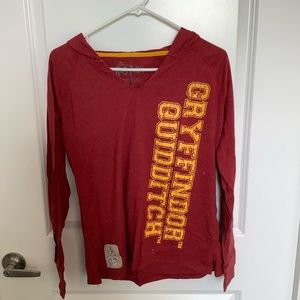 gryffindor quidditch hooded t-shirt